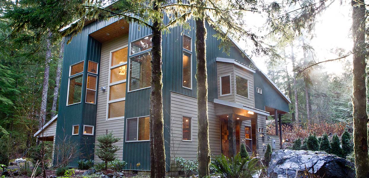 Glacier Springs custom home tucked among the evergreens